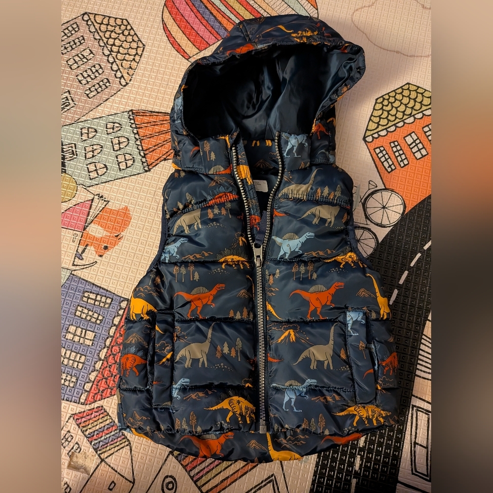 H&M Toddler Dinosaur Puffer Vest